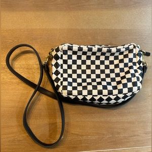 Clare V. Midi Sac Checkerboard Leather Crossbody Bag